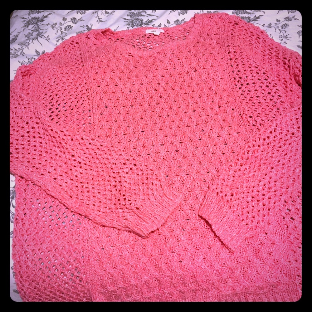 Maurices salmon/pink sweater